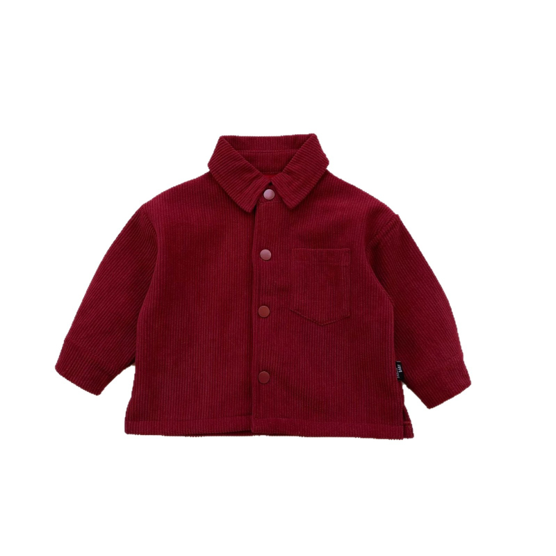 Dječja košulja - 70% pamuk, dugi rukav, rever ovratnik, za djecu 1–3 godine