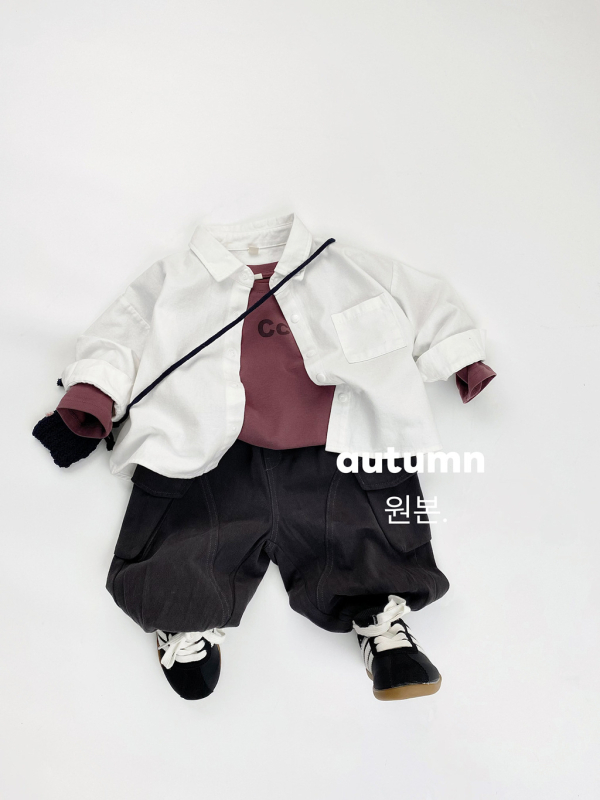 Dječja košulja s dugim rukavima, unisex, 100% pamuk, rever ovratnik, enzimsko pranje, korejski stil
