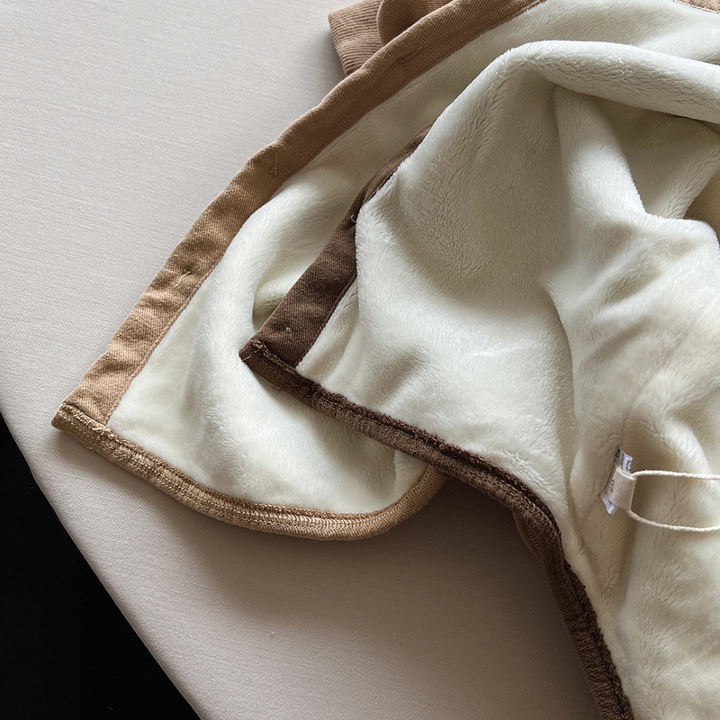 Cămașă pentru copii cu fleece pe căptușeală, stil coreean, iarnă 2022, mâneci lungi, bumbac 60%