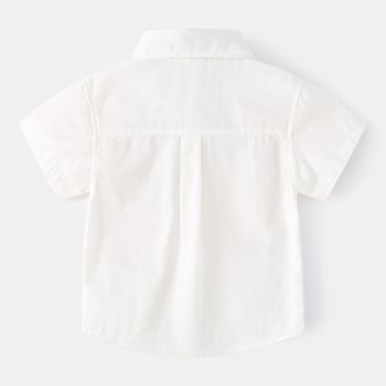 Dječja košulja od 100% pamuka, kratkih rukava, preppy stil, ljetna školska odjeća