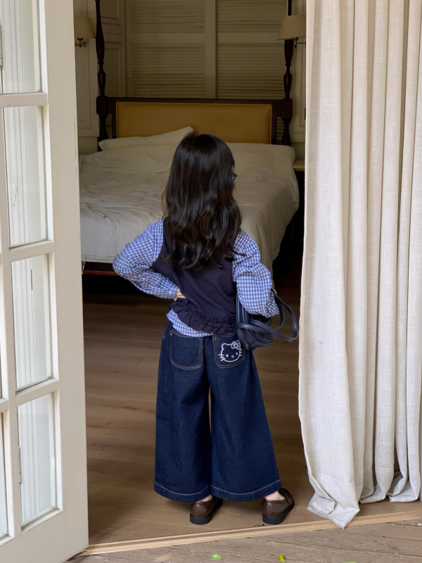 Cămașă pentru copii în stil coreean, 95% bumbac, guler rever, mâneci lungi, potrivită pentru primăvară și toamnă