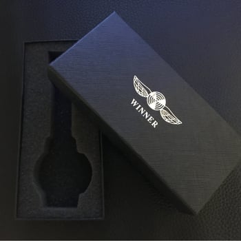 Cutie pentru ceas WINNER Jaragar Mecanic – Brand WINNER, Vara 2021, Material oglindă: Hârtie, Material curea: Hârtie