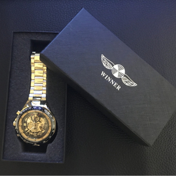 Cutie pentru ceas WINNER Jaragar Mecanic – Brand WINNER, Vara 2021, Material oglindă: Hârtie, Material curea: Hârtie