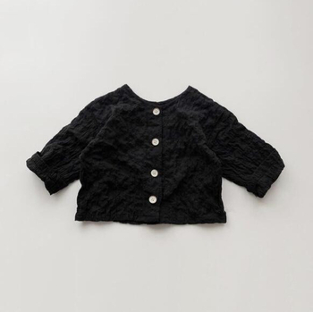 Cardigan tricotat pentru copii, guler rotund, mâneci lungi, culoare solidă, tricot de bumbac, pentru 1-3 ani