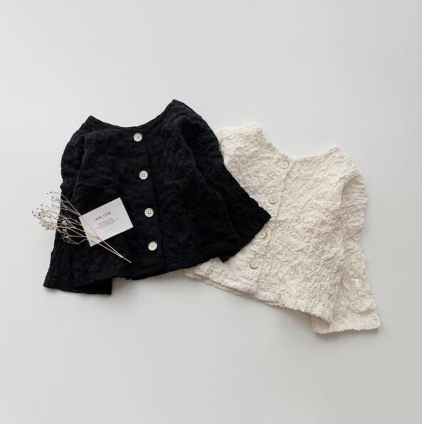 Cardigan tricotat pentru copii, guler rotund, mâneci lungi, culoare solidă, tricot de bumbac, pentru 1-3 ani