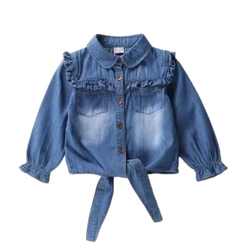 Koreai stílusú gyereking gallérrel, 95% pamut, hosszú ujjú, egyszínű, 3–8 éveseknek, tavasz–ősz