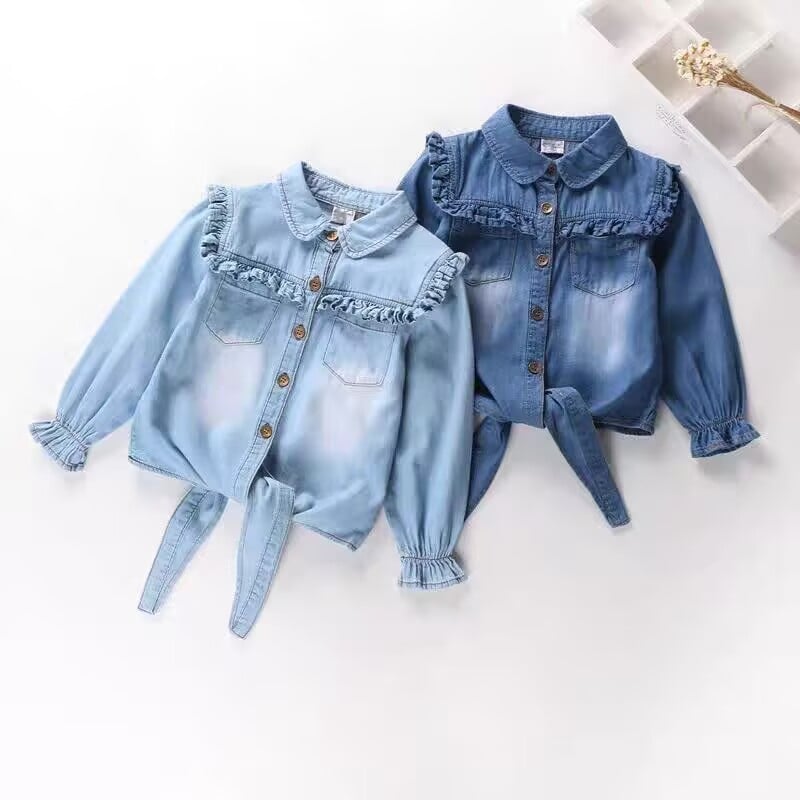 Koreai stílusú gyereking gallérrel, 95% pamut, hosszú ujjú, egyszínű, 3–8 éveseknek, tavasz–ősz