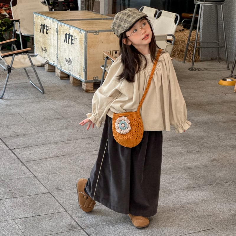 Dječja košulja, korejski stil, okrugli ovratnik, dugi rukavi, 90% pamuk