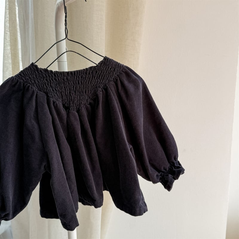 Dječja košulja, korejski stil, okrugli ovratnik, dugi rukavi, 90% pamuk