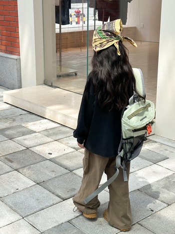 Dječji sweatshirt u korejskom stilu s okruglim izrezom, dugi rukavi, 100% pamuk, cartoon uzorak