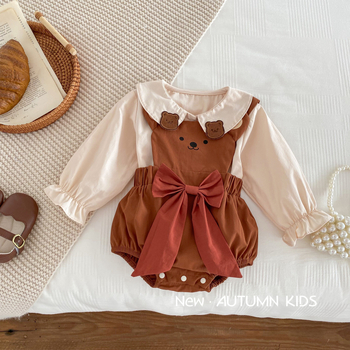 Dječja košulja, korejskog stila, dugi rukavi, 100% pamuk, za uzrast 1–3 godine