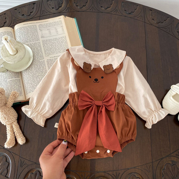 Dječja košulja, korejskog stila, dugi rukavi, 100% pamuk, za uzrast 1–3 godine