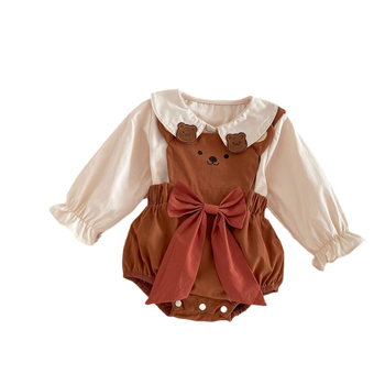 Dječja košulja, korejskog stila, dugi rukavi, 100% pamuk, za uzrast 1–3 godine