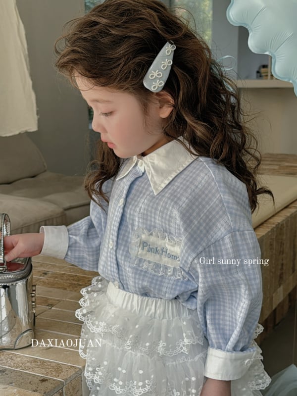 Dječja košulja za djevojčice, korejski stil, dugi rukavi, 60% pamuk, uzrast 3–8 godina