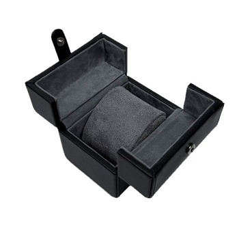 Prijenosna kutija za pohranu satova, PU materijal, jedno odjeljenje, otporna na prašinu i padove, dvostruko otvaranje, putna kutija za mehaničke satove, ručna izrada, model 1016A1