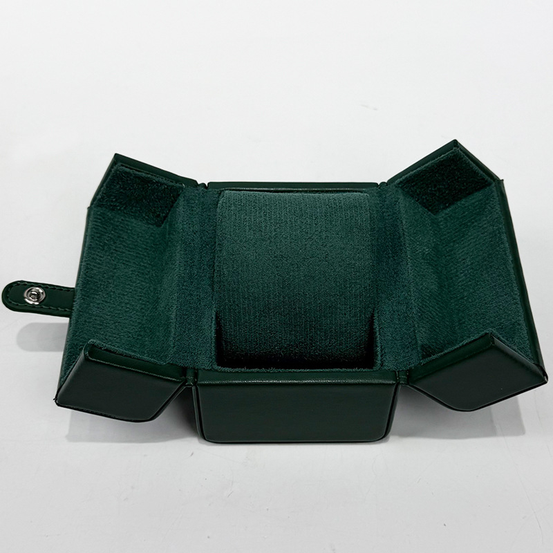 Prijenosna kutija za pohranu satova, PU materijal, jedno odjeljenje, otporna na prašinu i padove, dvostruko otvaranje, putna kutija za mehaničke satove, ručna izrada, model 1016A1