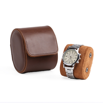 OJR kutija za mehaničke satove, prijenosna putna kutija, PU koža + baršun, gravurna otisak, za poklon i pakiranje nakita, pakiranje: OPP/bijela kutija