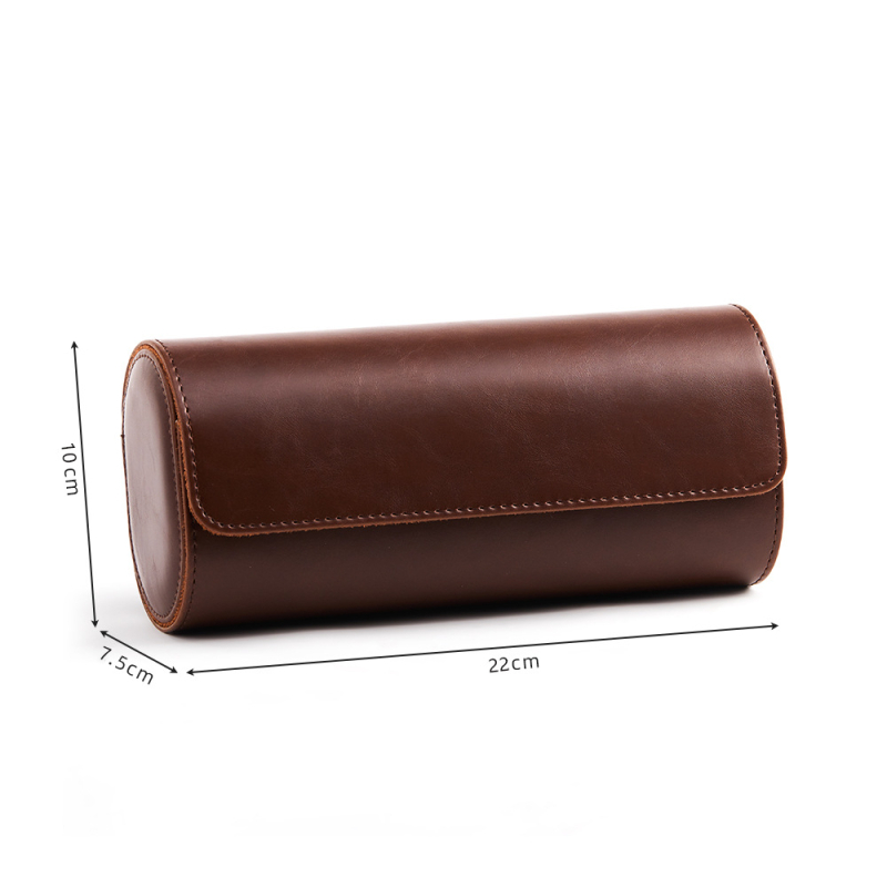 OJR kutija za mehaničke satove, prijenosna putna kutija, PU koža + baršun, gravurna otisak, za poklon i pakiranje nakita, pakiranje: OPP/bijela kutija