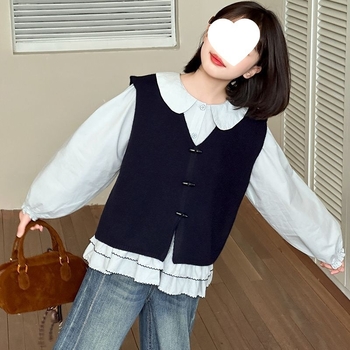 Dječji trodijelni kostim od corduroya s Rabbit Fur 50–70%, Leisure stil, proljeće 2025