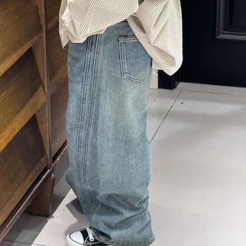 Uniszex gyerekeknek szóló hosszú ujjú ing, reveres gallérral, poliészter anyag, téli viselet