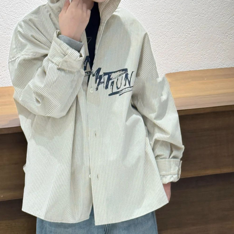 Uniszex gyerekeknek szóló hosszú ujjú ing, reveres gallérral, poliészter anyag, téli viselet