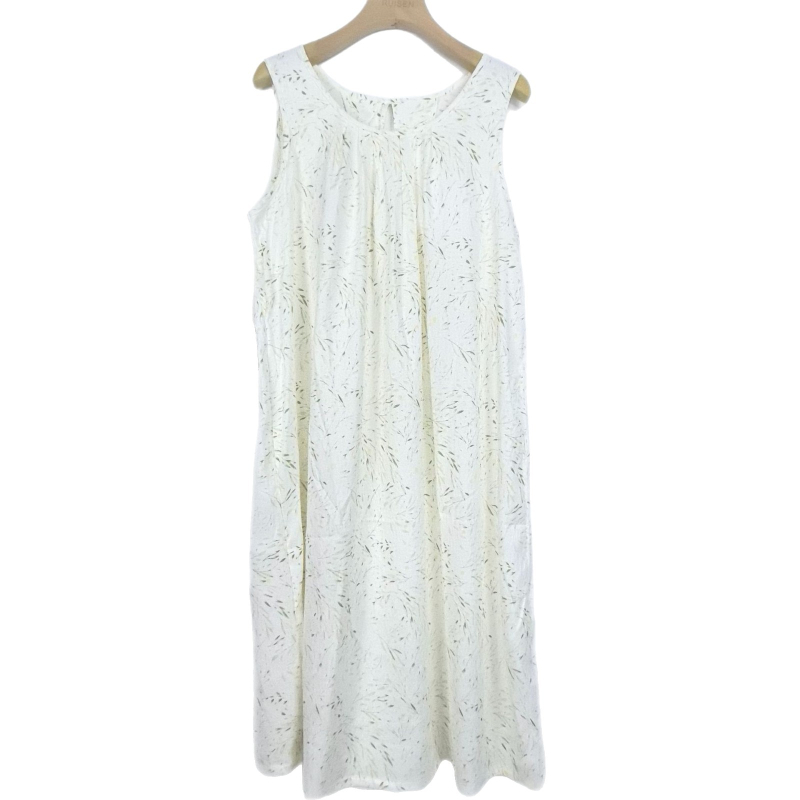 Női hálóing, ujjatlan, kerek nyakú, japán-koreai stílusú (Milk Silk; 90% poliészter; vékony anyag; középméretű hossz)