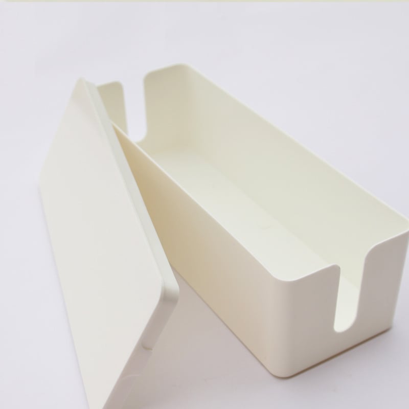 Kábelkezelő tároló doboz fedéllel, ABS műanyag, 2 L kapacitás, modell lp1885