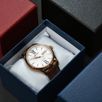 Pravokutna kutija za satove s Lychee uzorkom, s poklopcem i bazom (Materijal: Papir/karton; Vrsta pakiranja: Kutija za pakiranje; Namjena: Opće pakiranje; Marka: Neovisni brend; Posebno pakiranje: Pakiranje nakita)