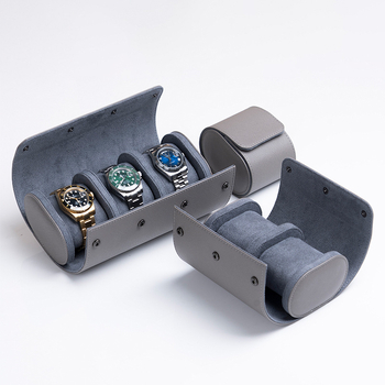 TOBEAR Na skladištu: PU kožna kutija za satove, Model Hsbh03, papirnata kutija, šivane detalje za nakit