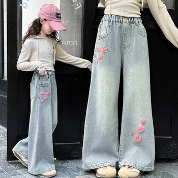 Lányoknak gyerek flanel nadrág elasztikus derékkal – tavasz-ősz, 1-3 éveseknek, kényelmes hétköznapi stílus