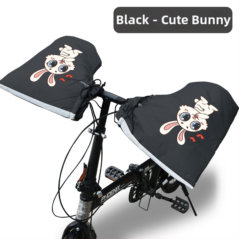Kryt riadidla pre horský bicykel s fleecovou podšívkou, vodeodolný PVC materiál; Značka Collection leopard; Dospelí, Unisex; Rukavice pre bicykel, Rukavice na závod