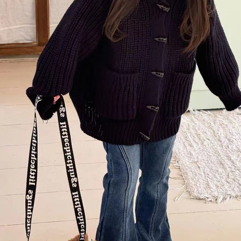 Mergaitėms žieminiai platus džinsai su fleece pamušalu, flanelės audinys, elastinė juosta, 1–3 metų amžiaus