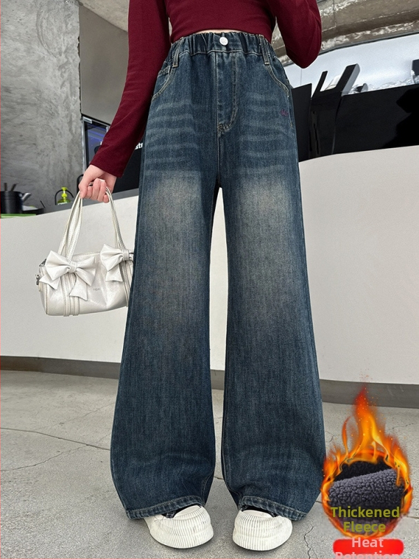 Mergaitei žieminės kelnytės su fliso pamušalu – aukštas liemuo, elastinė juosta, vientisos spalvos, tinka vaikams nuo 8 metų.