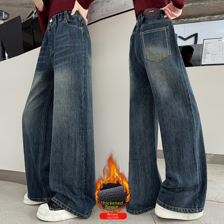 Mergaitei žieminės kelnytės su fliso pamušalu – aukštas liemuo, elastinė juosta, vientisos spalvos, tinka vaikams nuo 8 metų.