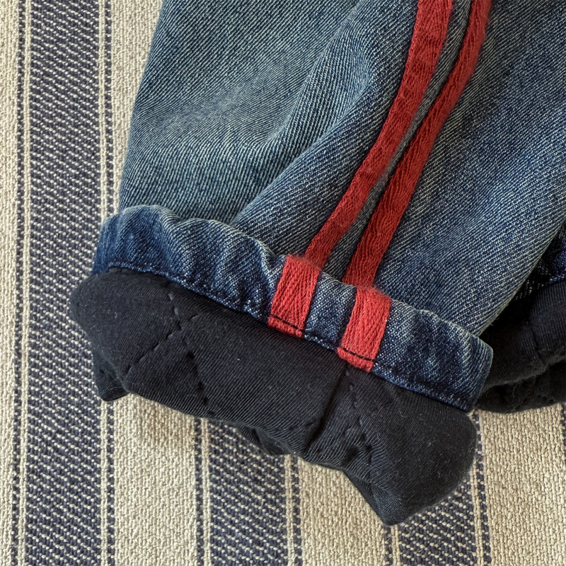 Djeca hlače u korejskom stilu s pamučnim materijalom, unisex, visokim strukom i elastičnim pojasom, zima–jesen