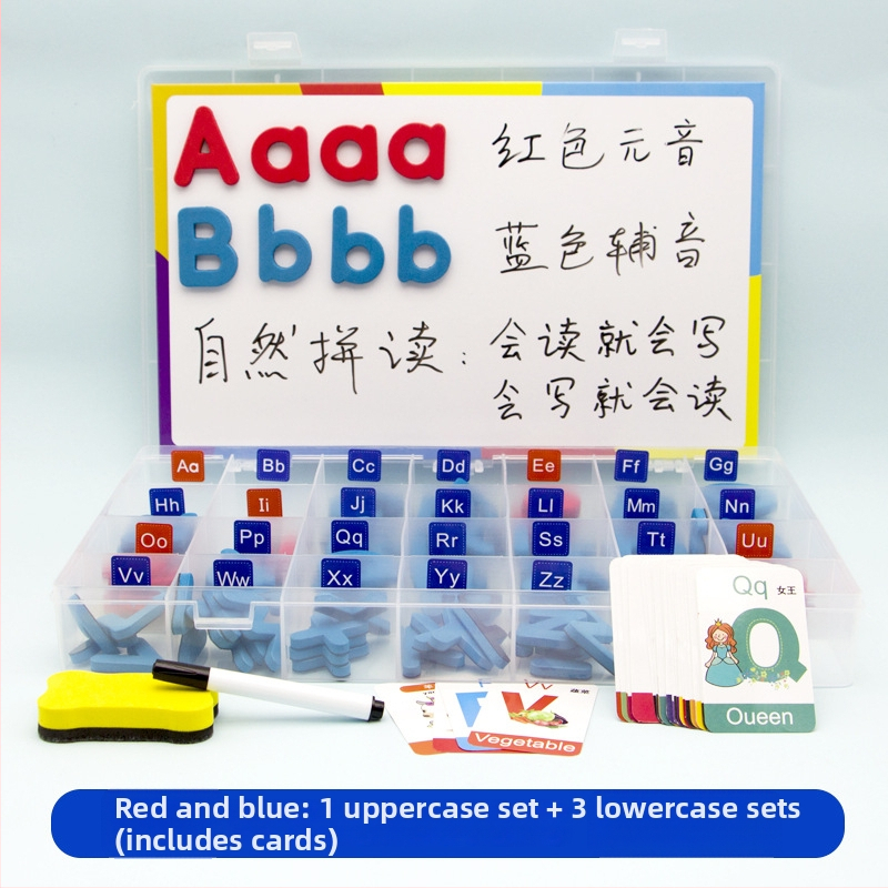 Обучителни магнитни букви за английски език – ранно образование, магнитен материал, марка Magnetic Hui Duck, за деца 4–6 години