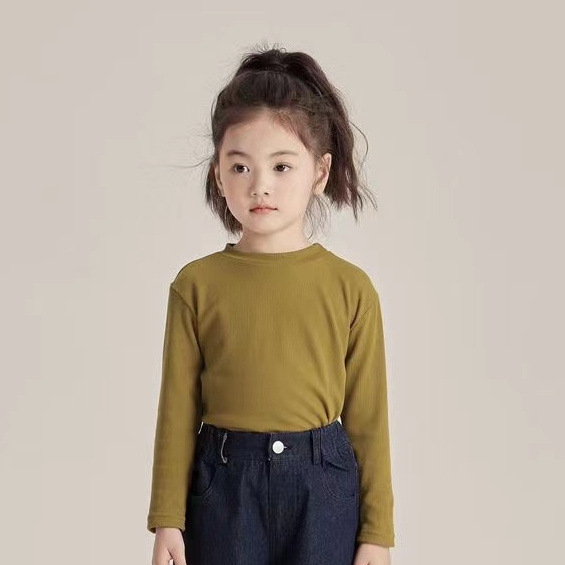 Момичешка пола с презрамки от терри плат, в корейски стил, A-line, едноцветна, основна материя зайчова козина 70-80%