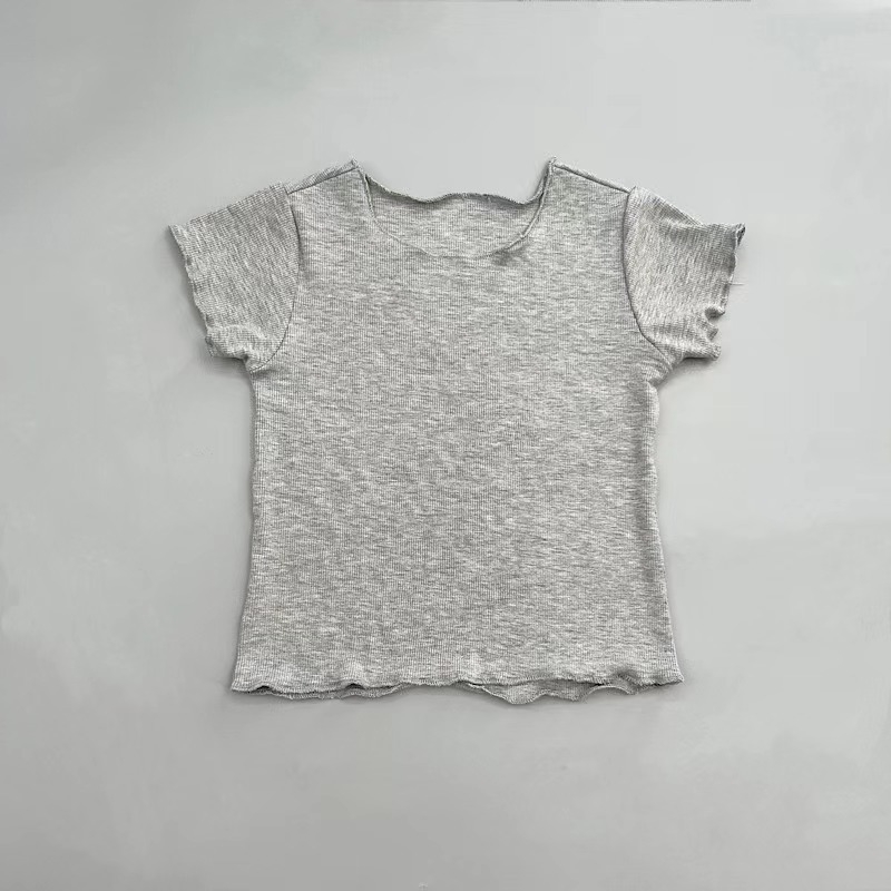 Djevojčice: korejski stil denim suknja s trakama i kratkim rukavima, dvodijelni komplet, 95% pamuk, enzimsko pranje, za uzrast 3–8 godina, ljeto