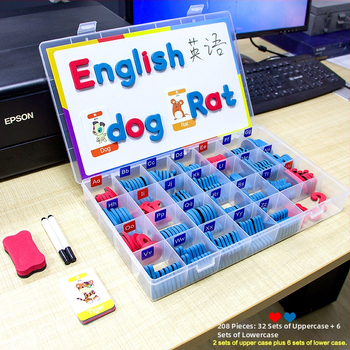 Magnetilised inglise tähed – varase hariduse mänguasi lastele 4–6 aastat, unisex, Magnetic Hui Duck