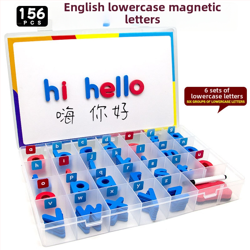 Magnetilised inglise tähed – varase hariduse mänguasi lastele 4–6 aastat, unisex, Magnetic Hui Duck