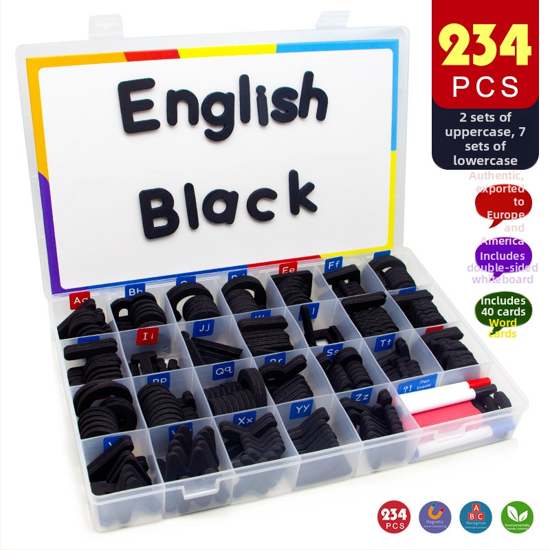 Magnetilised inglise tähed – varase hariduse mänguasi lastele 4–6 aastat, unisex, Magnetic Hui Duck