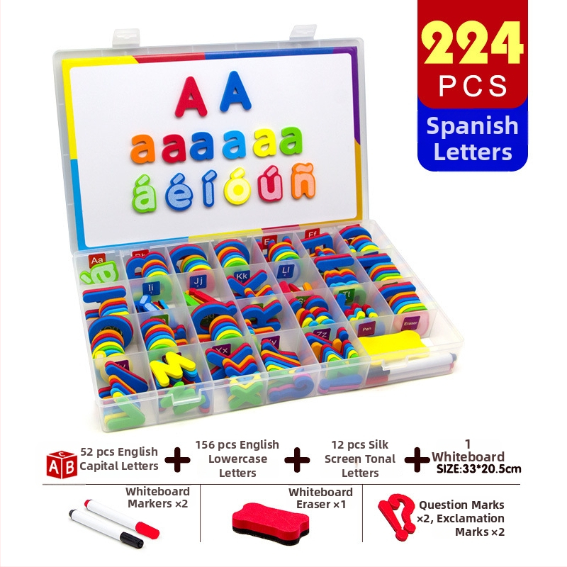 Magnetilised inglise tähed – varase hariduse mänguasi lastele 4–6 aastat, unisex, Magnetic Hui Duck