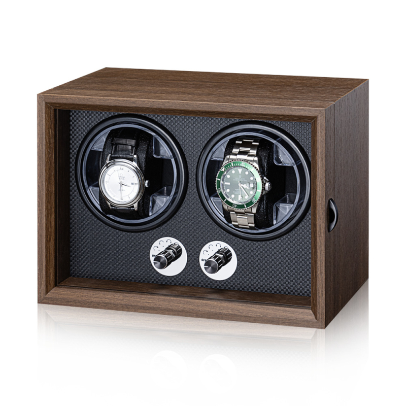Kutija za satove od orahovog drveta s višestrukim prikazom za mehaničke satove, električno napajanje, model 5HHTM, laminirana izrada, pakiranje u 4 sloja
