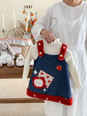 Детска рокля, корейски стил, памучна презрамкова А‑линия с памучна подплата, меко обработване, за деца 3–8 години