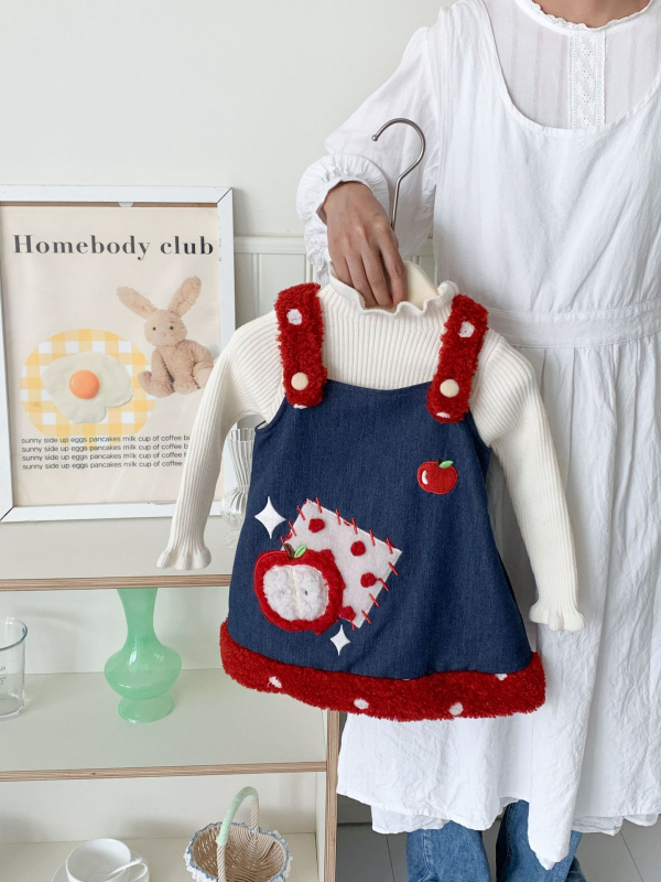 Детска рокля, корейски стил, памучна презрамкова А‑линия с памучна подплата, меко обработване, за деца 3–8 години