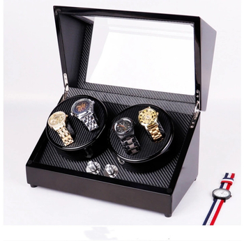 Óra forgató doboz, elektromos motoros, 4+0 rekesz, fa kivitel