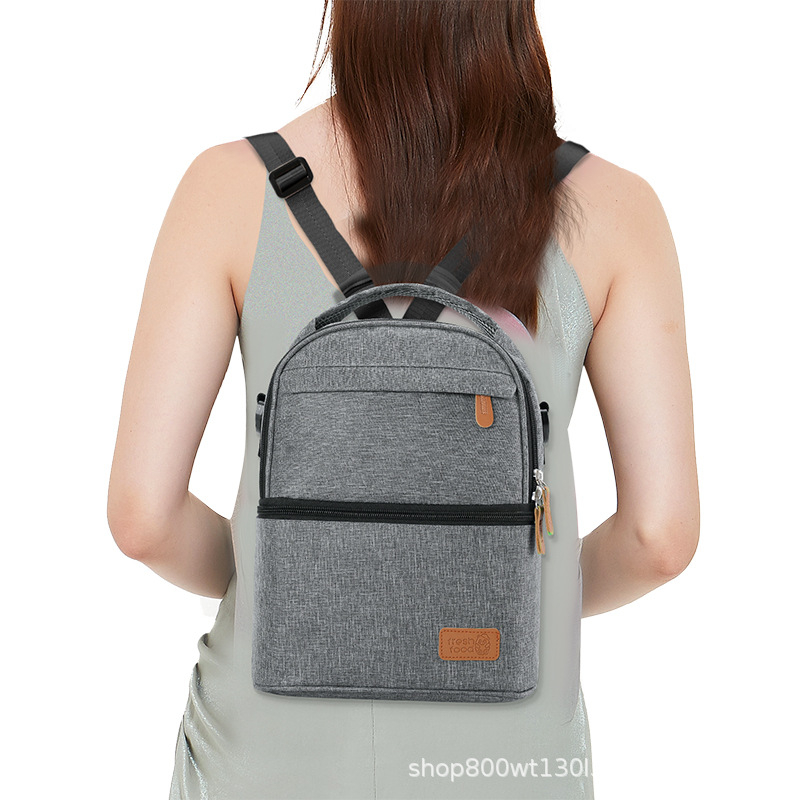 Σακίδιο μόνωσης για αποθήκευση μητρικού γάλακτος, Oxford ύφασμα, αστικός μινιμαλιστικός σχεδιασμός, κυρτές ρυθμίσεις ώμων, επένδυση πολυεστέρα