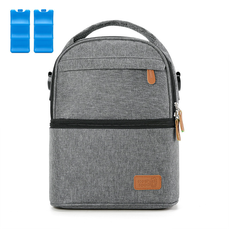 Σακίδιο μόνωσης για αποθήκευση μητρικού γάλακτος, Oxford ύφασμα, αστικός μινιμαλιστικός σχεδιασμός, κυρτές ρυθμίσεις ώμων, επένδυση πολυεστέρα