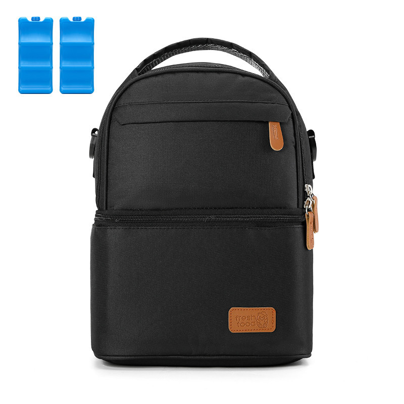 Σακίδιο μόνωσης για αποθήκευση μητρικού γάλακτος, Oxford ύφασμα, αστικός μινιμαλιστικός σχεδιασμός, κυρτές ρυθμίσεις ώμων, επένδυση πολυεστέρα