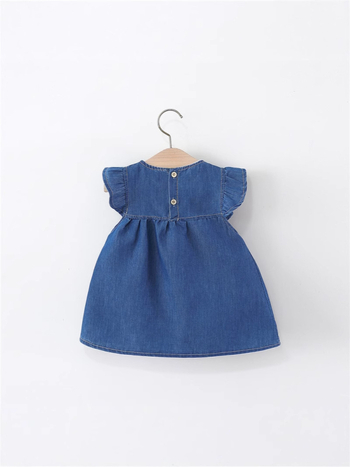 Koreai stílusú nyári ujjatlan hercegnőruha lányoknak, 95% pamut